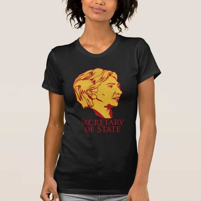 T-shirt Secrétaire d'état de Hillary Clinton (Devant)