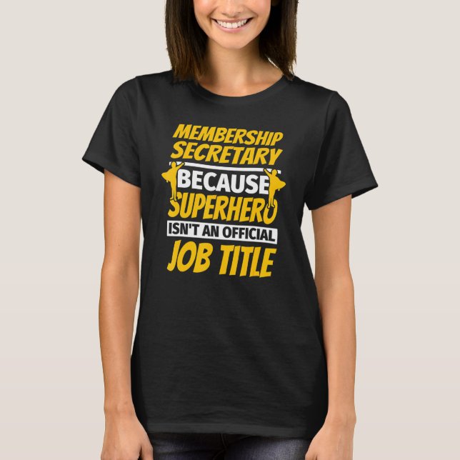 T-shirt Secrétaire d'Humour (Devant)