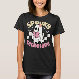 T-shirt Secrétaire éffrayant Boo Ghost Retro Super Funny H