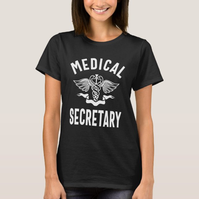 T-shirt Secrétaire Médicale Titre du poste Cadeau (Devant)
