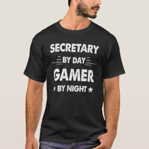 T-shirt Secrétaire Par Jeu De Jour Par Nuit