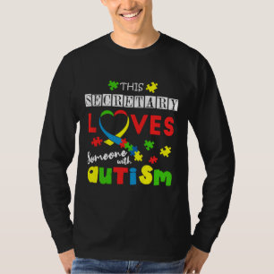 T-shirt Secrétaire Puzzle Sensibilisation sur l'autisme d'