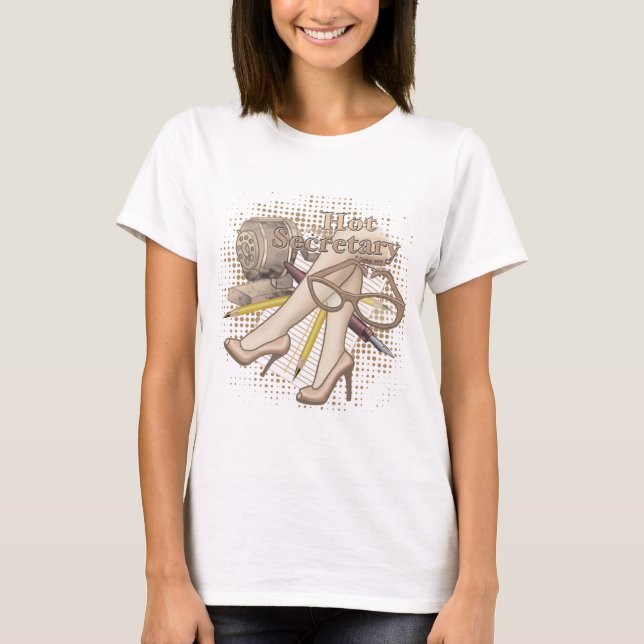 T-Shirt Secrétaire Sexy (Devant)