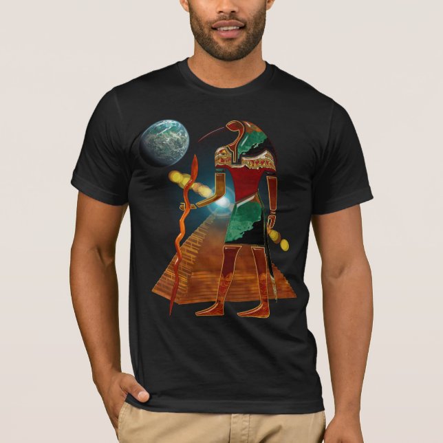 T-shirt Secrets anciens THOTH 3D Egyptian Scifi 2 (Devant)