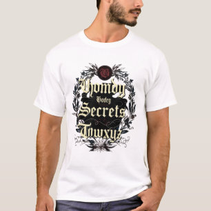 T-shirt Secrets gothiques - Design de typographie victorie