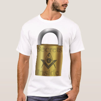 T-shirt Secrets maçonniques à l'intérieur