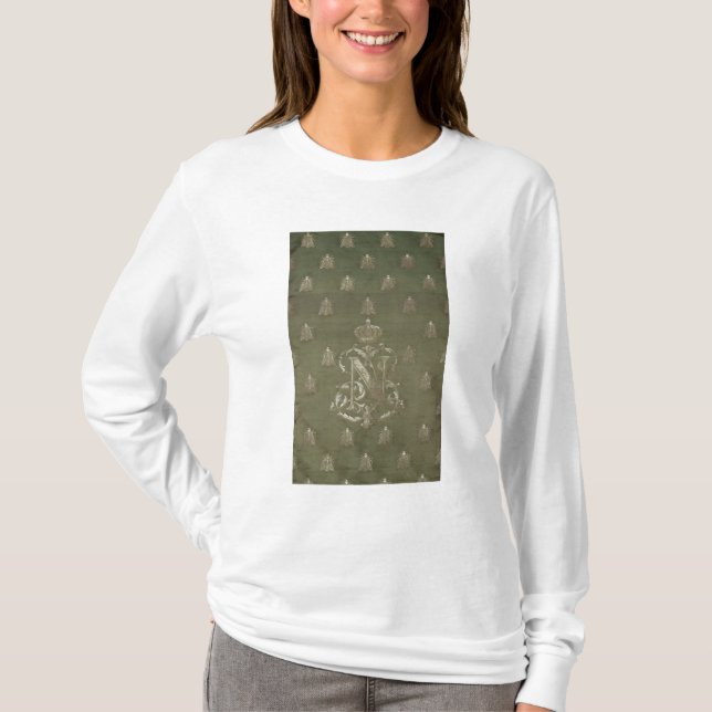 T-shirt Section de vert et de damassé d'or (Devant)