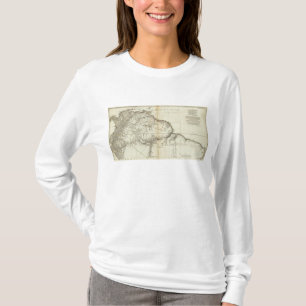 T-shirt Section du nord gravée par carte américaine