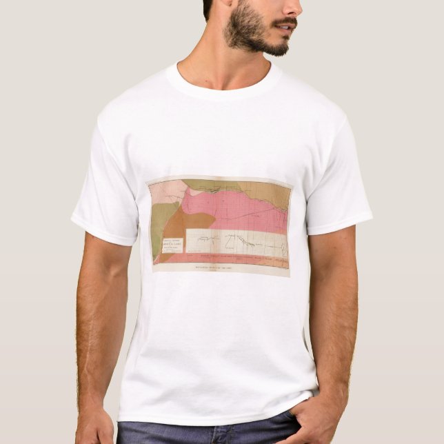 T-shirt Section horizontale des sud de filon de Comstock (Devant)