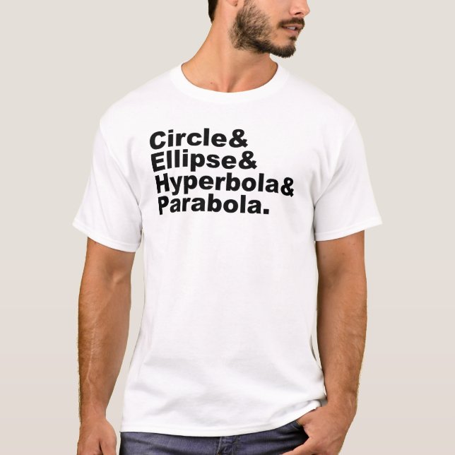 T-shirt Sections coniques de la parabole | d'hyperbole (Devant)