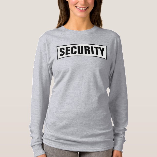 T-shirt Sécurité à manches longues double face pour femmes (Devant)