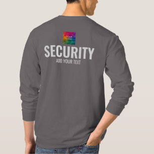 T-shirt Sécurité Ajouter Entreprise Logo Texte Ici Mens Mo