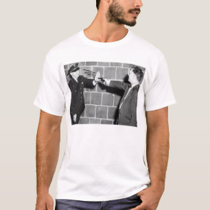 T-shirt sécurité d'arme à feu des années 50