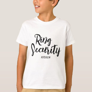 T-shirt Sécurité de la bague de porte-anneau personnalisée