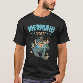 T-shirt Sécurité de la sirène - Merman Mermaid Party nage 