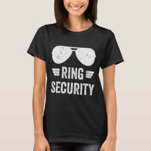 T-shirt Sécurité de l'anneau drôle pour les garçons porteu