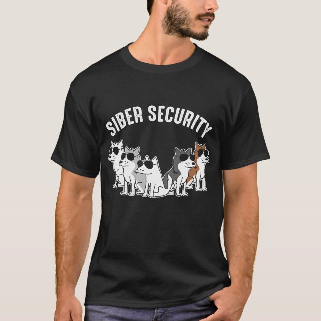 T-shirt Sécurité de Siber de chien de traîneau sibérien de (Devant)