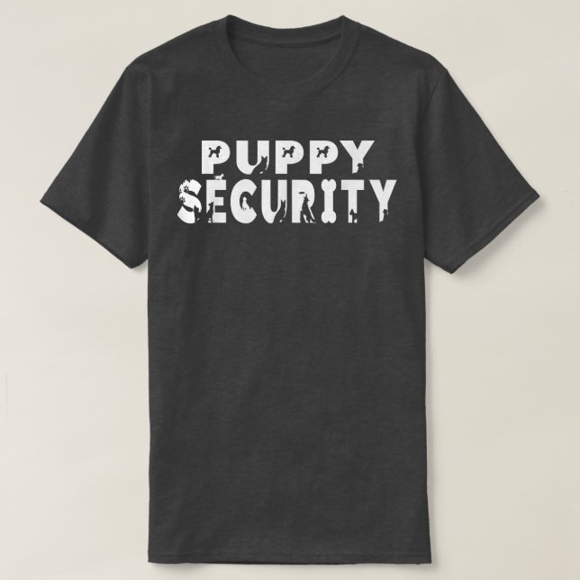 T-shirt Sécurité des chiots Costume de capture de chien ad (Design devant)