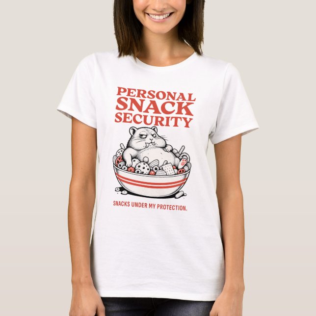 T-shirt Sécurité des collations personnelles – Drôle (Devant)