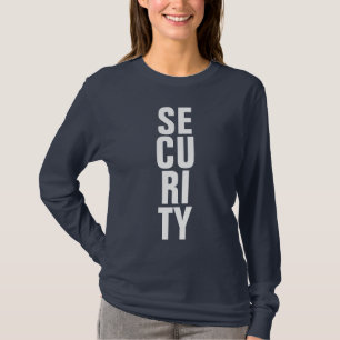 T-shirt Sécurité des femmes de la marine Blue Modèle Custo