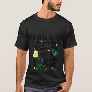 T-shirt Sécurité Des Femmes Premier Boisson Avec Une Infir