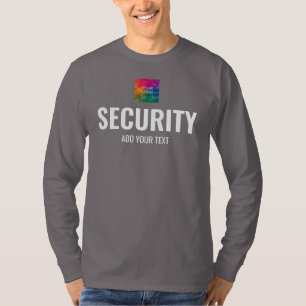 T-shirt Sécurité des hommes à manches longues à impression