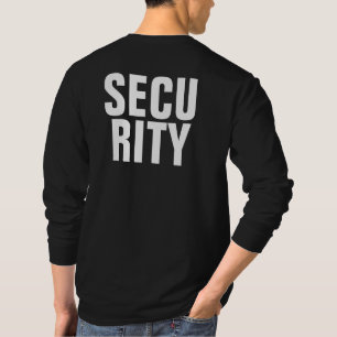 T-shirt Sécurité des hommes de Modèle noir et blanc à long