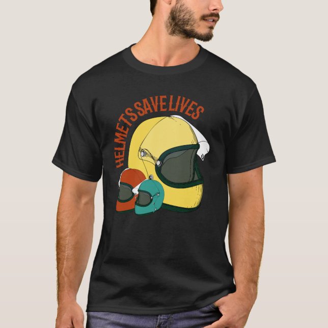 T-shirt Sécurité et élégance : Casque de moto (Devant)
