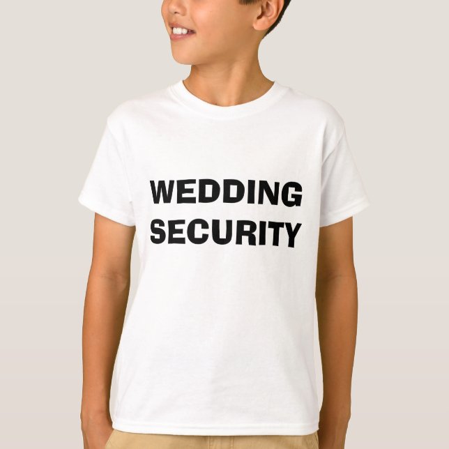 T-shirt Sécurité mariage (Devant)