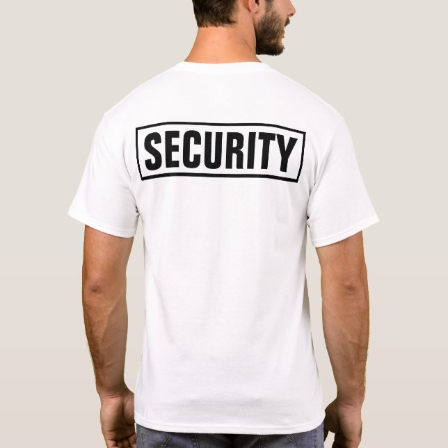 T-shirt Sécurité personnalisée (Dos)