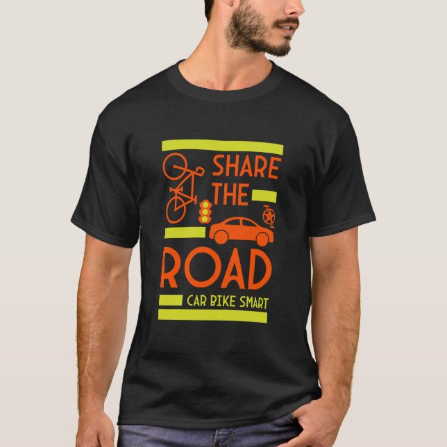 T-shirt Sécurité Routière à Vélo (Devant)