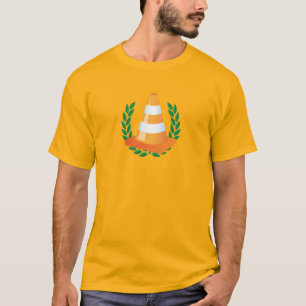T-shirt Sécurité routière Construction de la route Cône