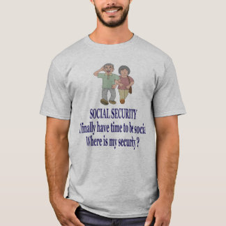 T-shirt SÉCURITÉ SOCIALE. A obtenu mon social. Là où est