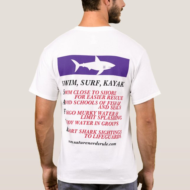 T-shirt Sécurité Truro de requin de Cape Cod (Dos)