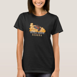 T-shirt Sedona Arizona Arrow Brochée De La Route Quatre Wh
