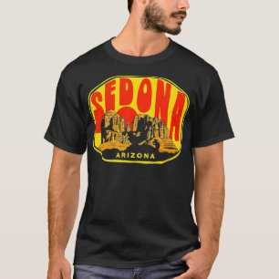 T-shirt Sedona Arizona Vintage Distressed Cathedral Rock H