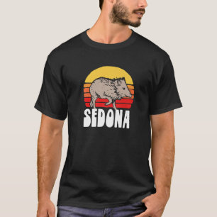 T-shirt Sedona Javelina Vintage Retro 80S Sunset Cute Funn