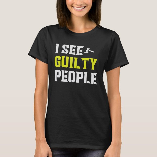T-shirt See Guilty People Correctional Officer (Devant)
