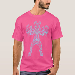 T-shirt Seembo Beast Weight Lifting Barbell Fitness Gym Li