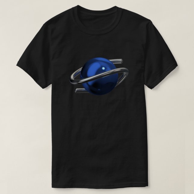 T-shirt Sega Saturn 3D Chrome Classic (Design devant)