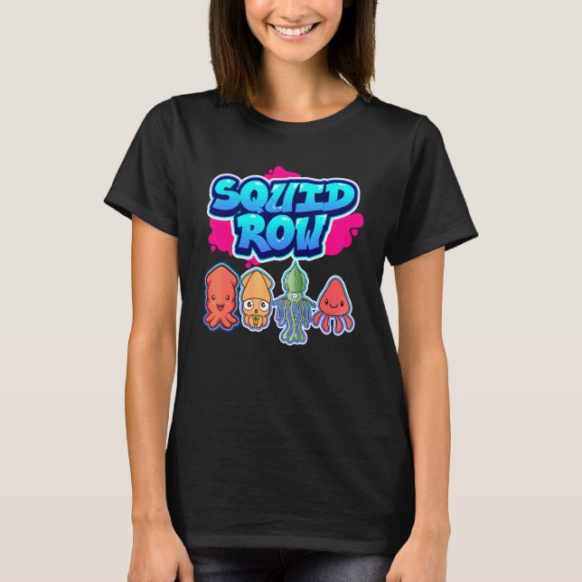 T-shirt Seiche rangée Pieuvre  Seiche calmar (Devant)