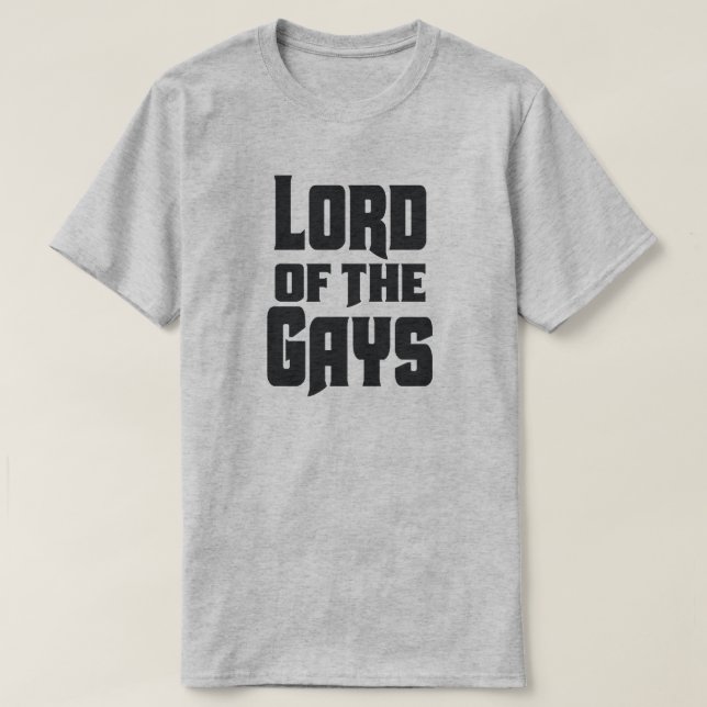 T-SHIRT SEIGNEUR DES GAYS. (Design devant)