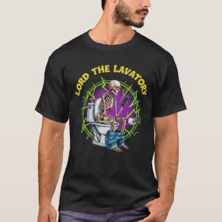 T-shirt SEIGNEUR DES LIEUX D'AISANCE – Squelette sur toile