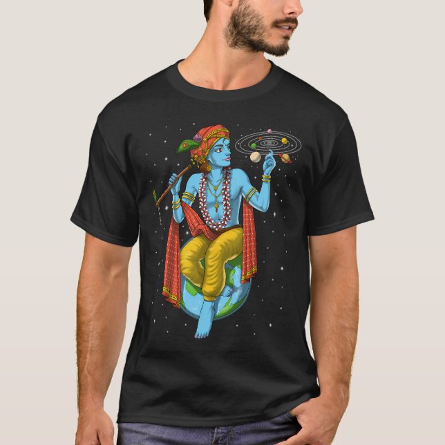 T-shirt Seigneur hindou Krishna (Devant)