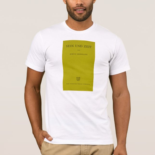 T-shirt Sein Und Zeit/jaune de Heidegger de être et de (Devant)