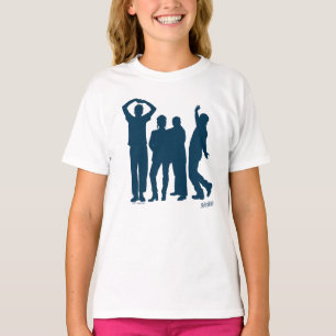 T-shirt Seinfeld Graphique de silhouette de groupe