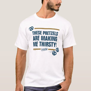 T-shirt Seinfeld Graphique de typographie "Ces Pretzels"