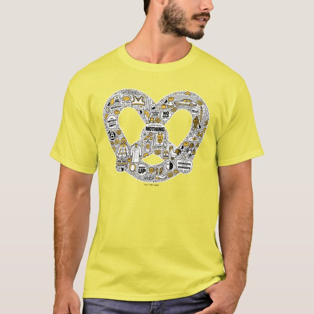 T-shirt Seinfeld Pretzel Doodart (Devant)