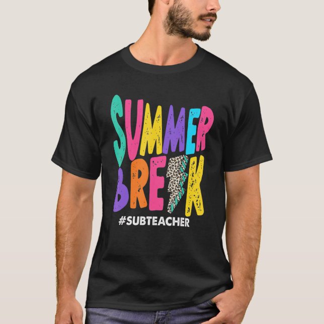 T-shirt Séjour d'été Sous-enseignant Vacances d'été B (Devant)