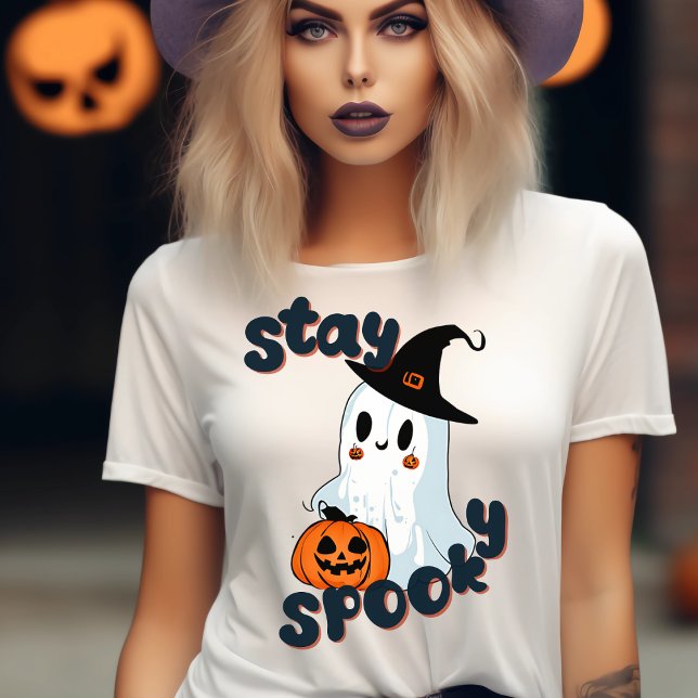 T-shirt Séjour Éffrayant Halloween Cute Fantôme Saison Éff (Créateur téléchargé)